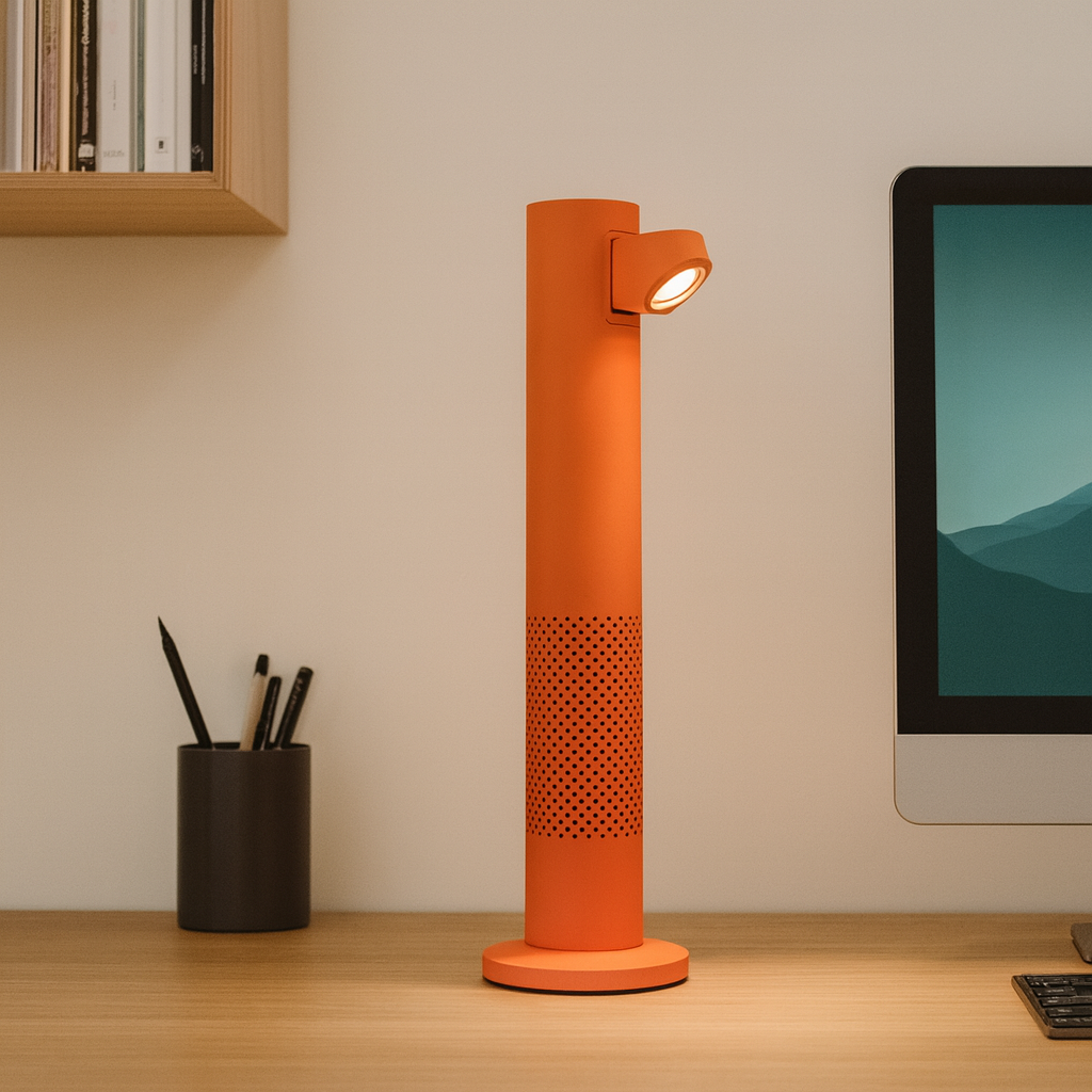 SkyPillar Lamp – Sculptural Modern Desk Lamp with LED Lighting